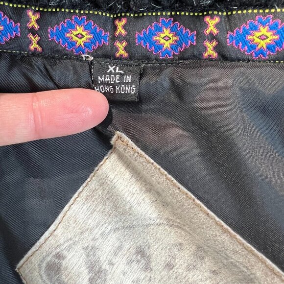 Vail Colorado Fleece Vest Mens XL Full Zip Pockets Cream Vintage - Picture 14 of 14